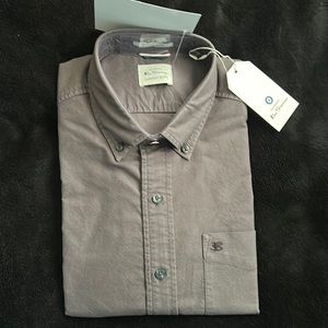 BEATNIK OXFORD GARMENT DYE SHIRT - CHARCOAL